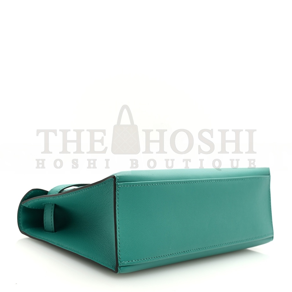 H**me5 SWIFT KELLY POCHETTE CLUTCH VERT VERONE (22*14*7cm) Master Quality